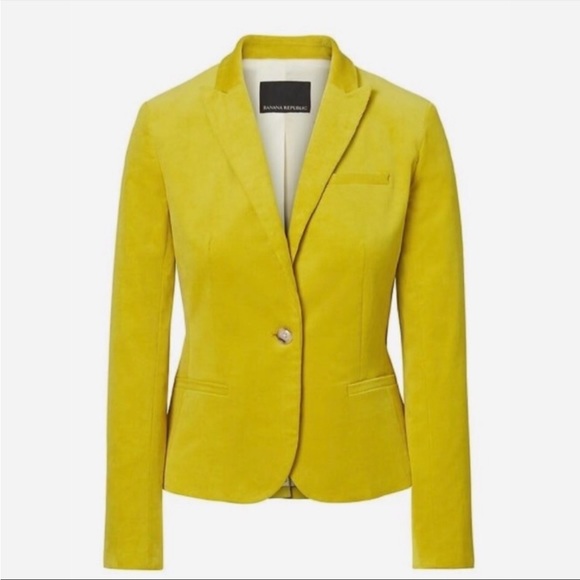 Banana Republic Jackets & Coats Mustard Yellow Corduroy Blazer